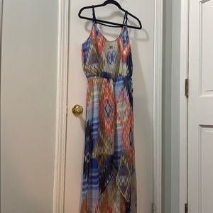 Hi low Aztec print dress